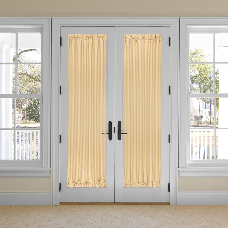 Panneau de rideau simple Lamesa, Brun clair, L 54 po x L 72 po