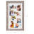 Vintage Beveled-Edge Collage Picture Frame, Holds 8 Photos, Creative Wall Decor Display Frame