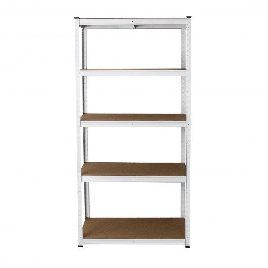 Height -Adjustable Shelving Unit, White, 180cm H x 90cm W x 40cm D