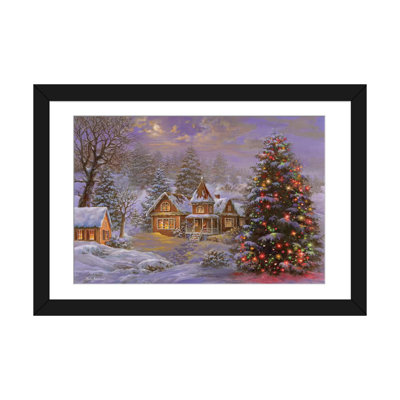 «Happy Holidays» par Nicky Boehme, reproduction sur toile tendue sur châssis
