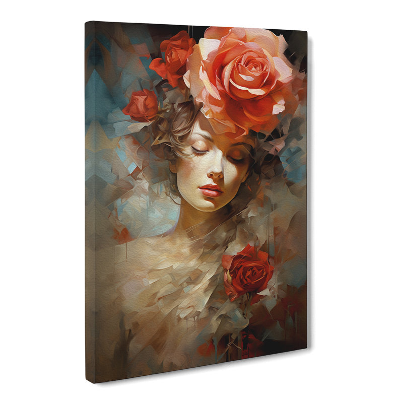 Rose Modern - No Frame Print, 76cm H x 50cm W x 3cm D