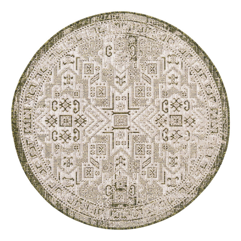 Alvenia Indoor / Outdoor Rug, Round 4'