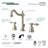 Kingston Brass Tudor Two-Handle 3-Hole Deck Mount Widespread Bathroom Faucet with Pop-Up Drain-11174830
