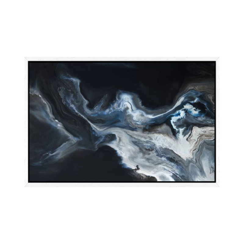 Interstellar Depths by Corrie LaVelle - Painting on Canvas, White Framed, 66.04 cm H x 45.72 cm W x 1.91 cm D
