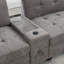 Canapé de coin avec pouf (gris)-1245742213