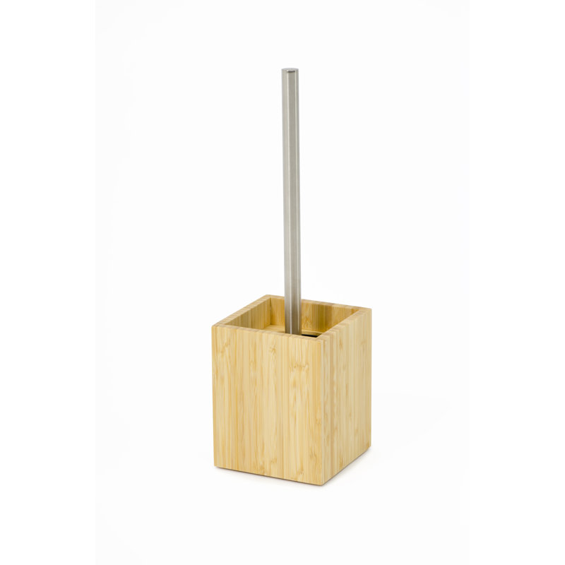 Ashford Free-Standing Toilet Brush and Holder, Bamboo