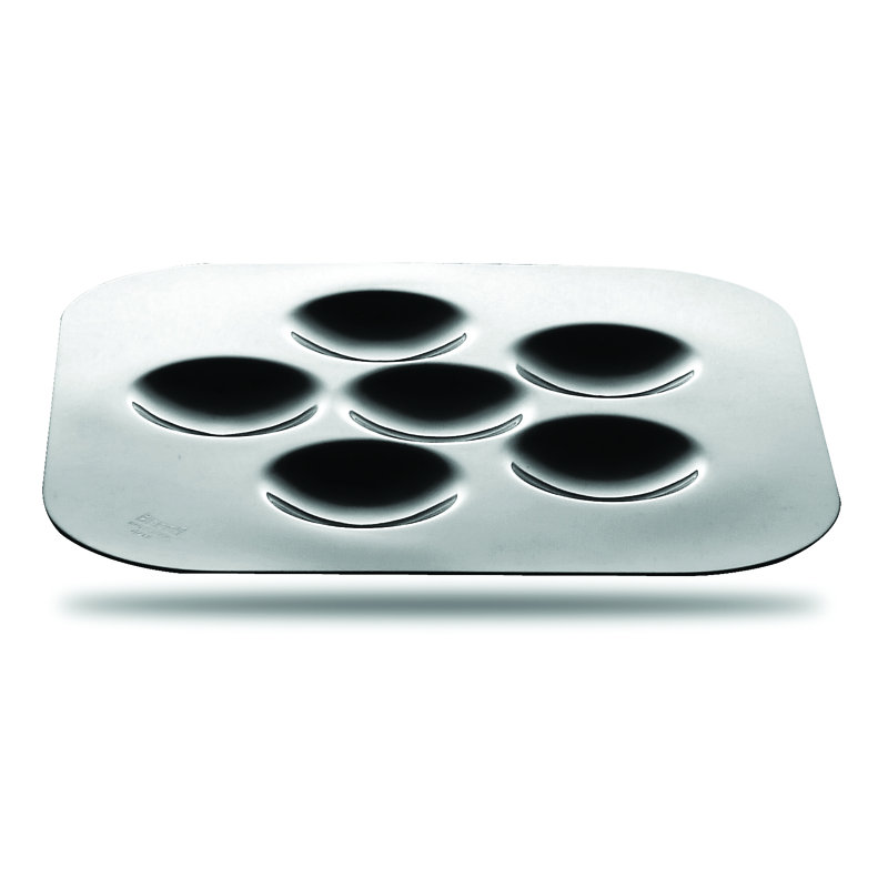 MEPRA Stainless Steel Tray, 0.0039" H x 4.75" L x 4.75" W