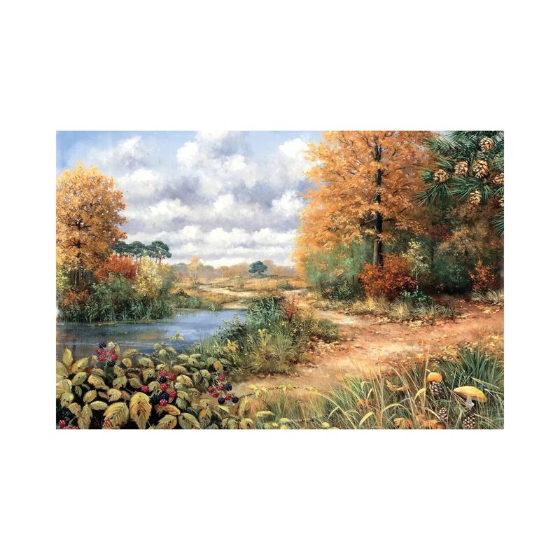 Autumn Time by Peter Motz - Wrapped Canvas Painting, 20.32 cm H x 30.48 cm W