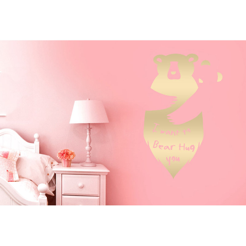 Non-Wall Damaging Wall Decal, Shiny Gold, Medium