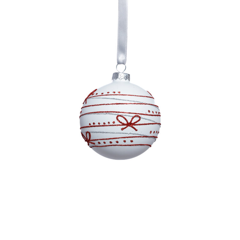 Boule en verre, H 3,25 po x l 3,25 po x P 3,25 po