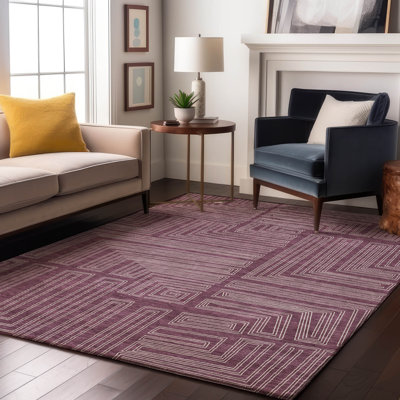 Premium Machine Washable Cortes AMF1045 Geometric Rug