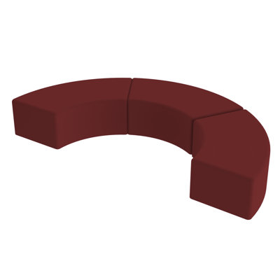 Pro Series Upholstered S Curve Ottoman, 3-Pack