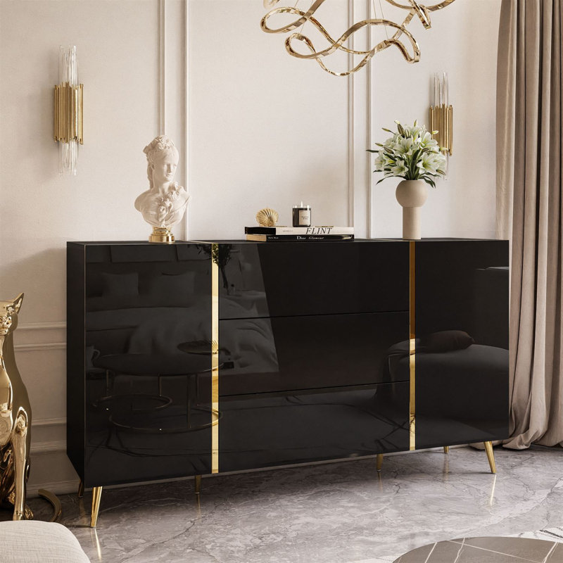 Waldoboro 158cm Sideboard, Black