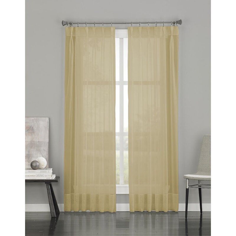 Rideau simple Curtainworks, L 29 po x L 95 po, Huître