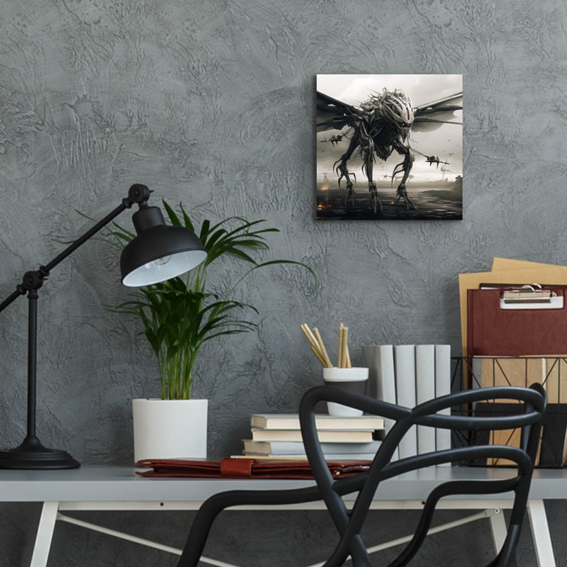 Art mural en verre Dread Horizon, H 12 po x l 12 po x P 0,13 po