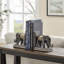 Nolley Ornate Elephant Non Skid Bookends