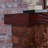 Brown Solid + Manufactured Wood Electric Fireplace