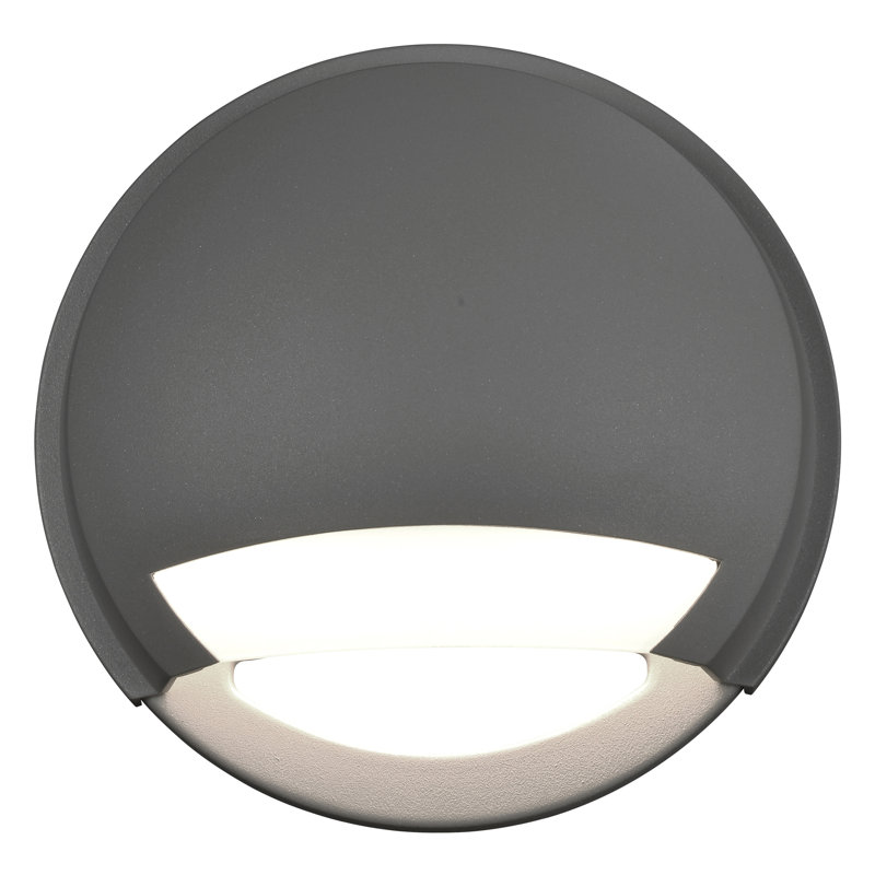 Avante - LED Outdoor Wall Light - Opal Glass Shade, Satin