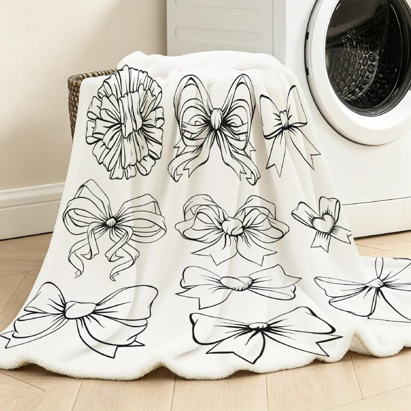 Jeté blanc en flanelle ultra douce blanche, Jeté 30 po x 40 po