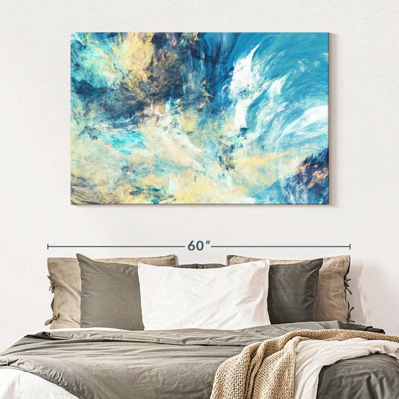 Avery Frosty Dynamic Abstract, 34" H x 51" W