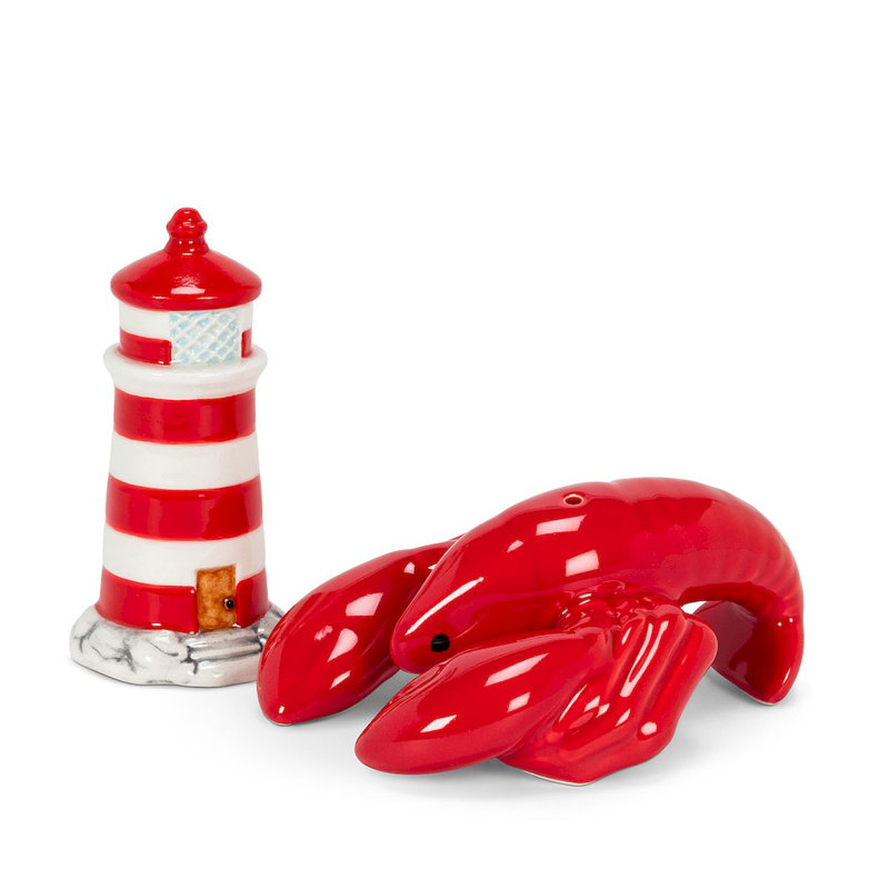 Mr. MJs Lighthouse and Lobster Salt and Pepper Shaker Set