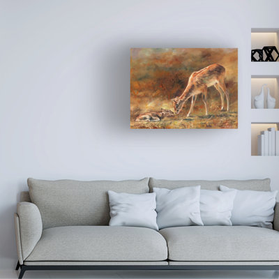 David Stribbling Mother & Daughter Canvas Art