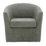 Hansell Upholstered Swivel Barrel Chair