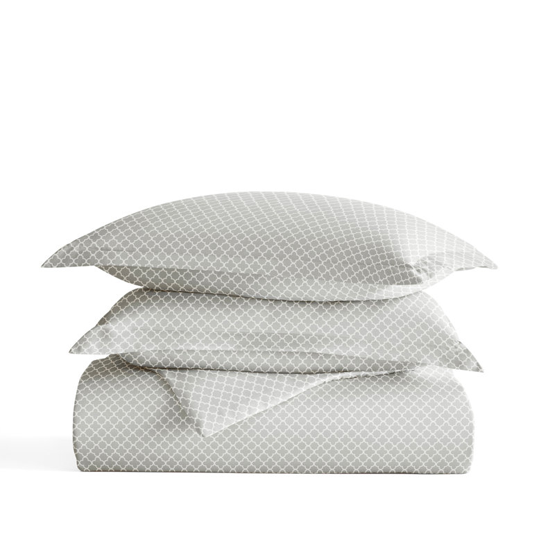Gray Microfiber Full Bedspread Cover with Pillow Shams