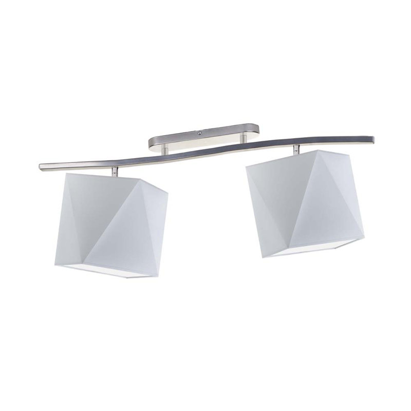 Muro Flush Mount, Grey, Light Grey