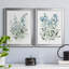 «Delicate Blue Botanical I», ensemble de 2 reproductions d'art sur toile encadrées-61455398-61455393