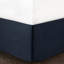 Édredon simple TG et drap - imprimé médaillon bleu marine, matériau, motif d'accessoires de lit inclus, microfibre douce, taies décoratives brodées