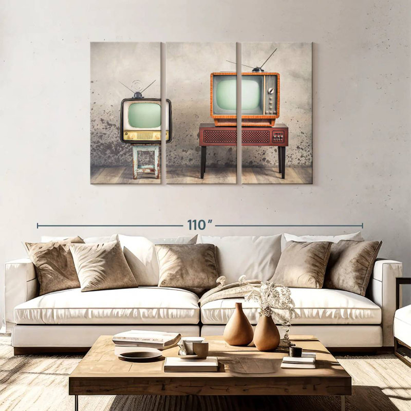 Senne Analog Televisions, 48" H x 74" W