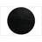 59" Round Ebony Black Pedestal Dining Table