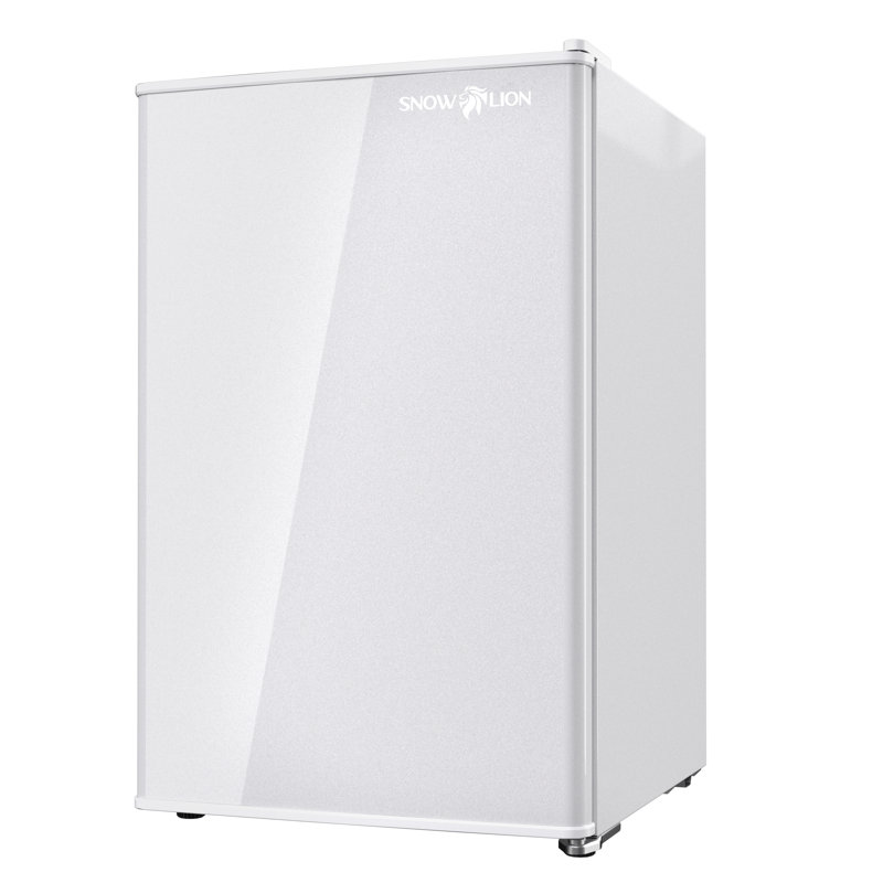 Porte solide SnowLion Premium de 65 L, 2,3 pieds cubes Mini réfrigérateur autoportant sous le comptoir, Blanc