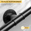 3M Wall Mounted Handrail Safety Hand Rail Non-Slip Steel Pipehandrail Indoor Outdoor Industrial Pipe Towel Rail Wrought Iron Wall Balustrade Handrail Banister Stair Railing