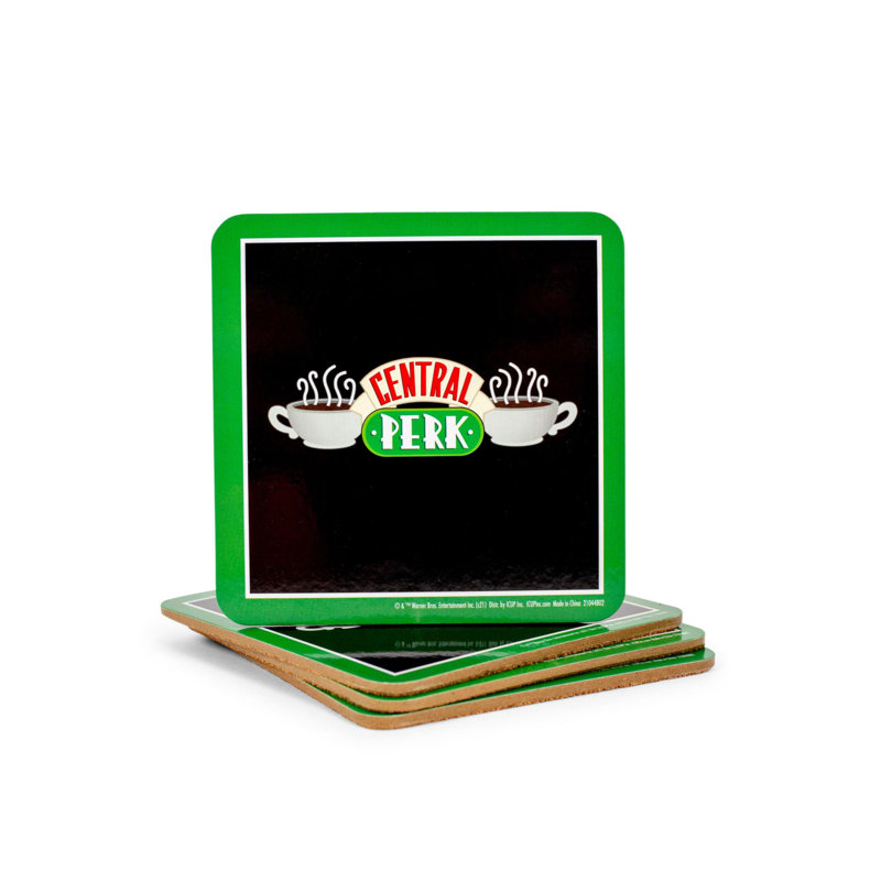 Sous-verres en liège Friends Central Perk | Ensemble de 4