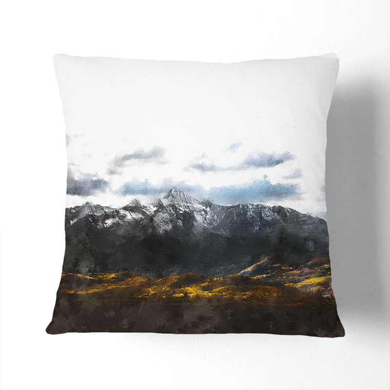 Square Throw Cushion, Stone, 40cm H x 40cm W x 15cm D