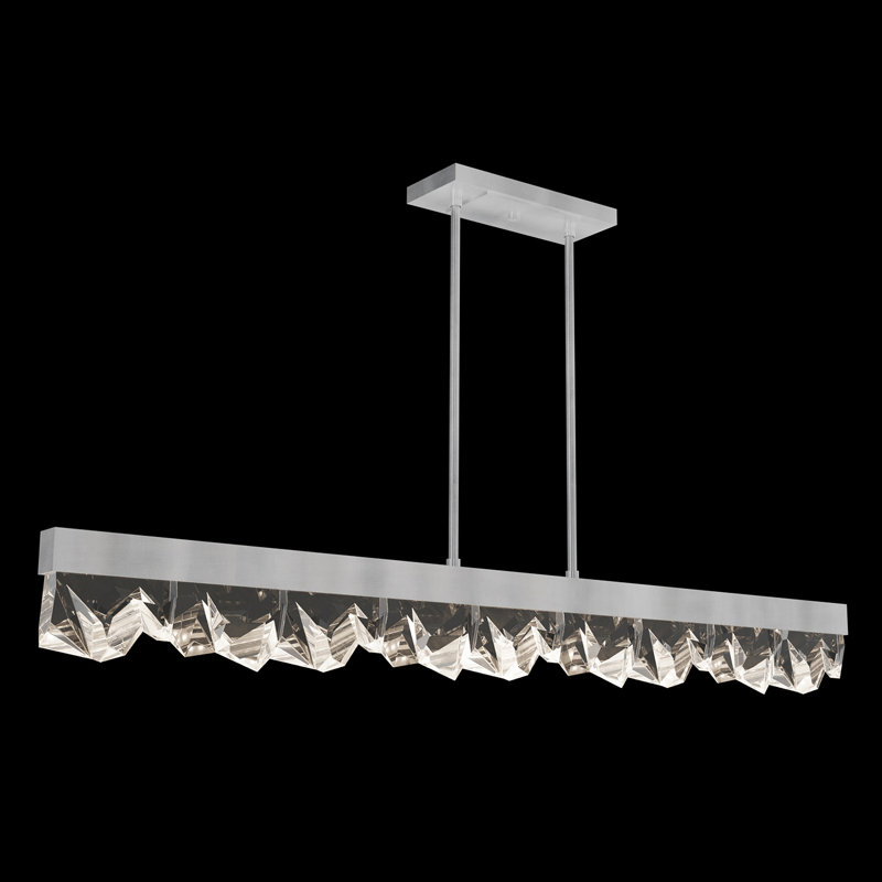 Strata 3 - Light LED Pendant, Silver Leaf