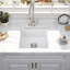 Évier de bar en quartz avec grille et crépine L 18 po x l 16 po Quartz