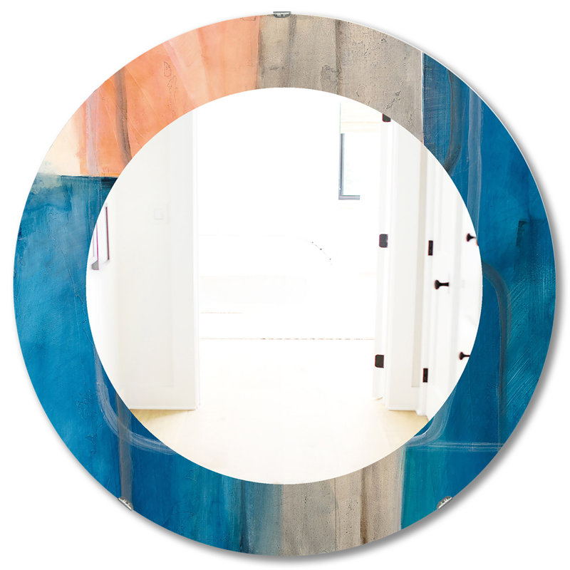 Modern Modern - bleu - miroir moderne, H 31,5 po x l po