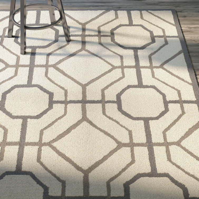 Naya Hand Hooked Performance Geometric Rug