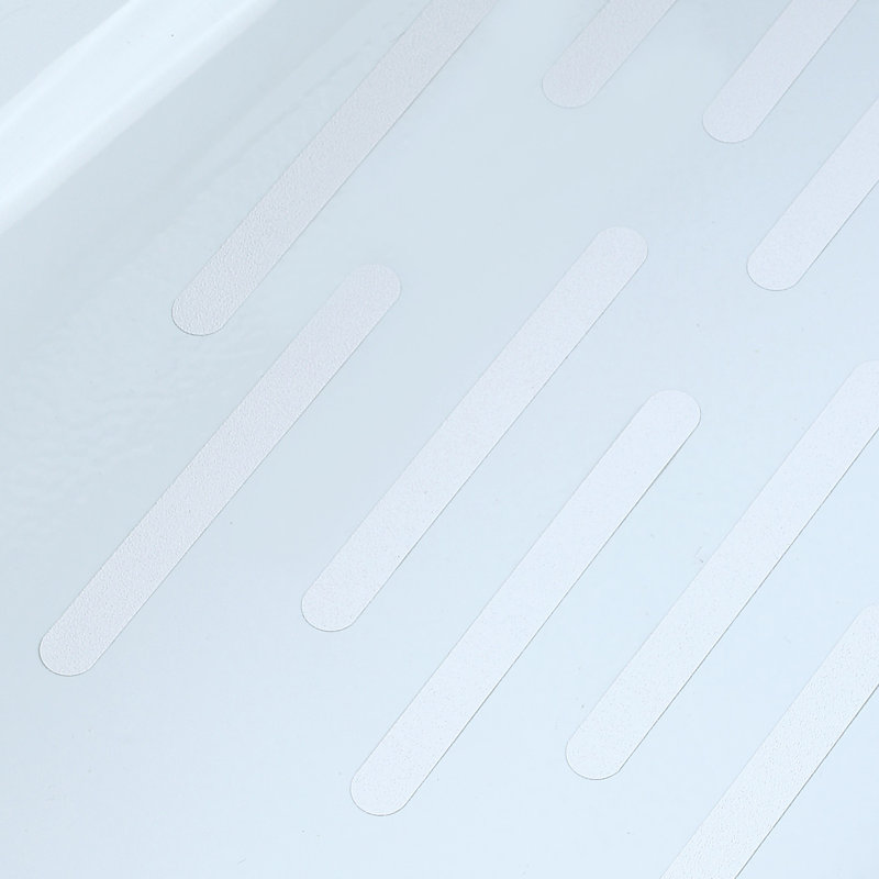 Tapis de douche antidérapant Ledya, Blanc