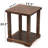 Rustic Wood End Table with Lower Shelf – Square Accent Side Table for Living Room, Patio-1429856621