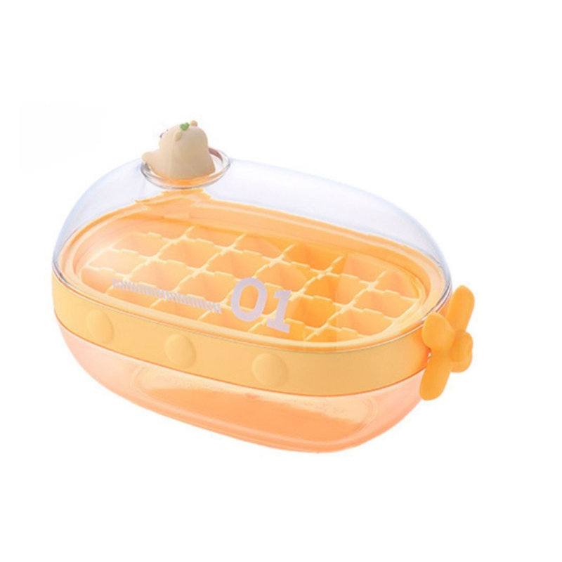 Plateau à glaçons moule à glace avec couvercle pour congélateur, Bleu