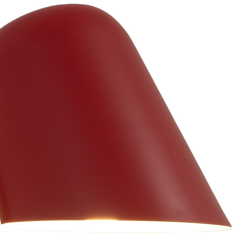 Culver Wall Sconce - plug-in, Crimson Red/Gold