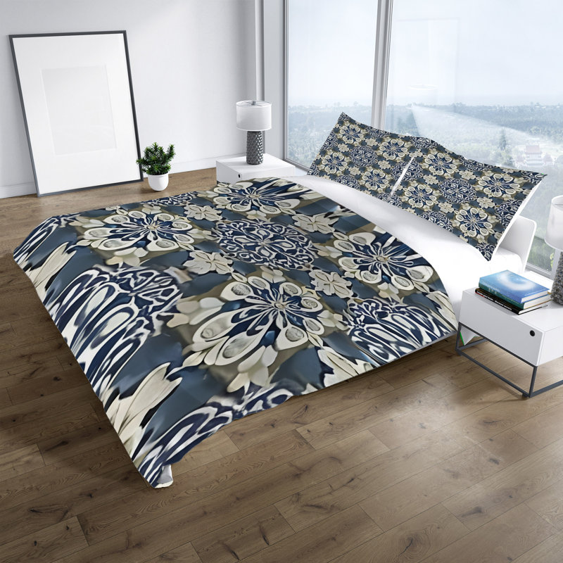 Abstract Duvet Cover, King Duvet Cover + 2 King Shams