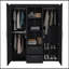 Armoire Elma, chambre à coucher, noir-1049376268