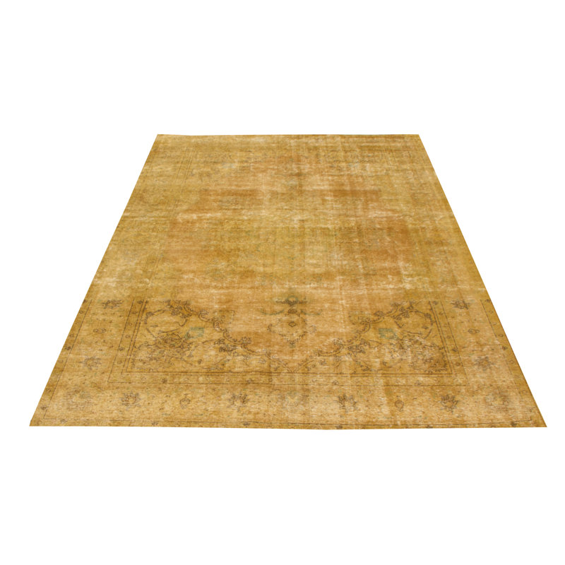 Tapis unique en laine noué à la main 7 pi 10 po x 11 pi 4 po One Age
