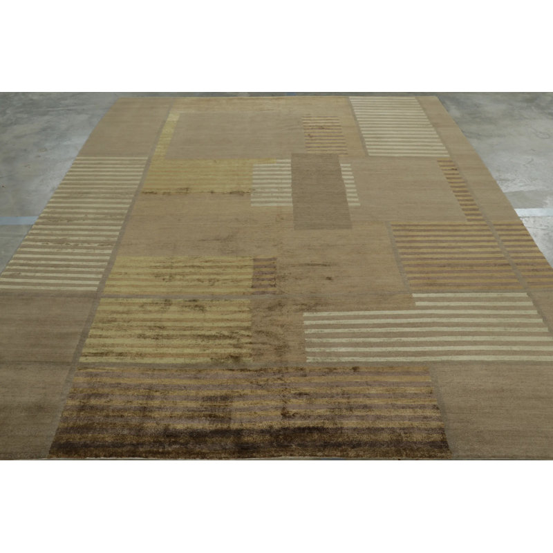 Rug & Kilim’S Modern Geometric Rug In Brown Tones