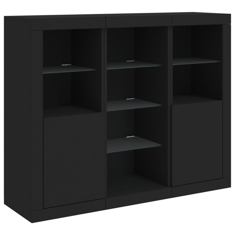 Azsa 123cm Sideboard, Black